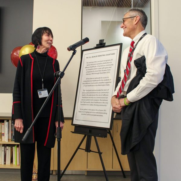 Jefferson Healthcare Commissioner Buhler and CEO Mike Glenn